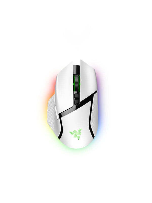 Razer Basilisk V3 Pro - Mercury - Pelihiiri - Optinen - 11 painiketta - Valkoinen RGB-valolla