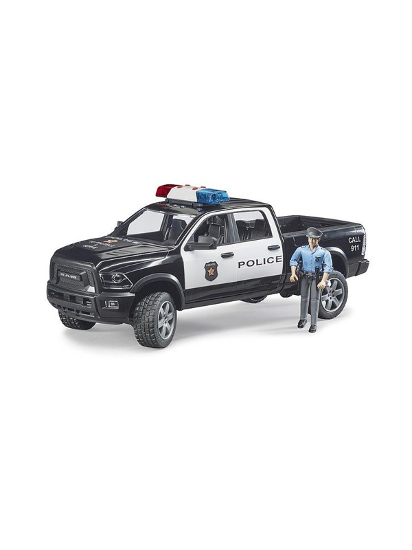 Bruder RAM 2500 poliisiauto poliisilla.