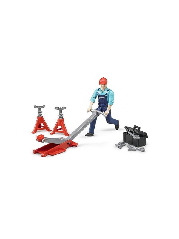 Bruder Kuvio asettaa autotallivarusteet