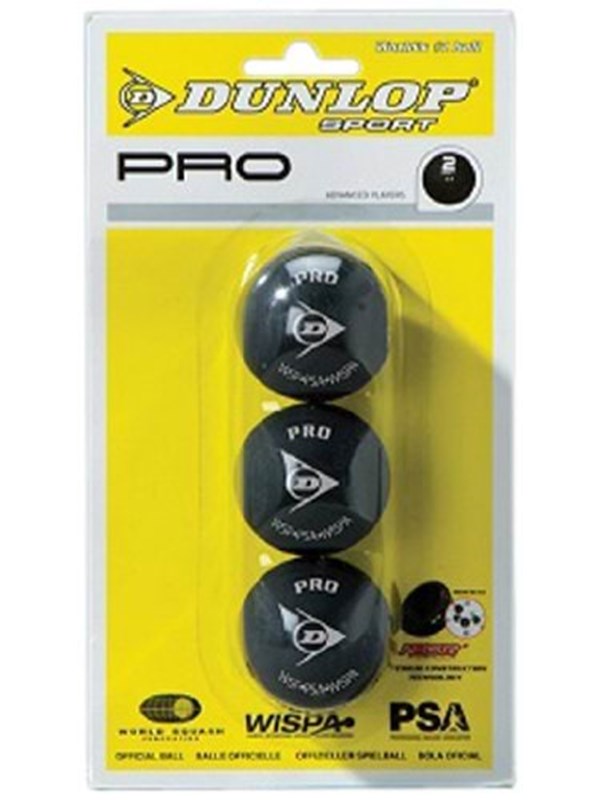 Dunlop PRO Squash -pallo 1 kpl pakkaus