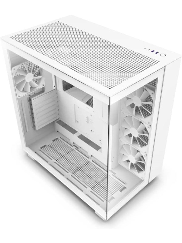 NZXT H9 Flow - All Valkoinen - Kotelot - Miditower - Valkoinen