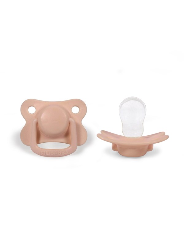 Filibabba Pacifiers 2-pack - Peach +6 months