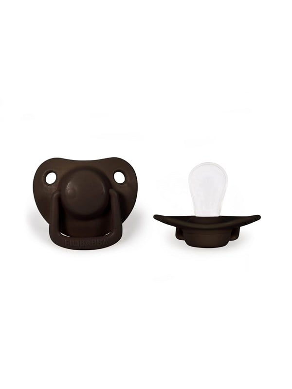 Filibabba Pacifiers 2-pack - Chocolate 0-6 months