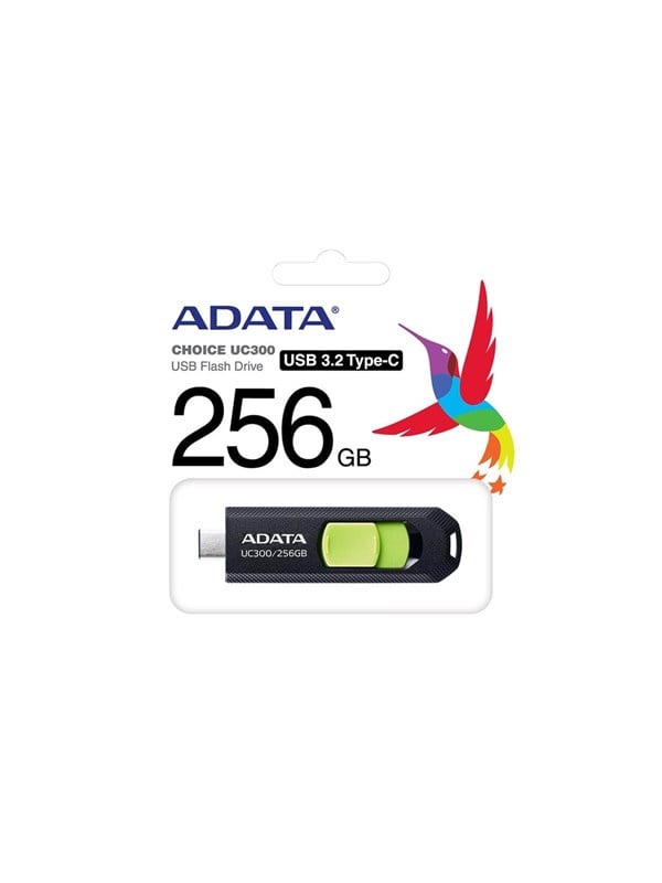 A-Data UC300 - Vihreä - 256GB - USB-tikku