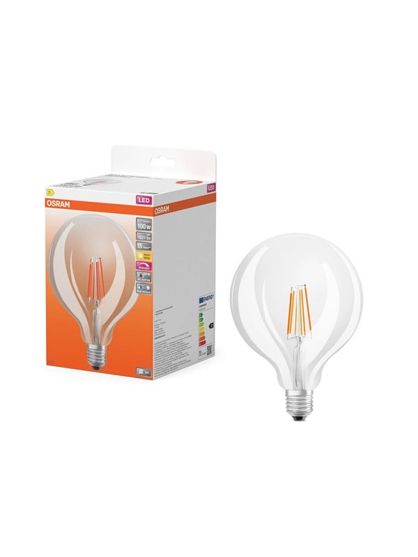 Osram LED-lamppu LED SUPERSTAR PLUS CLASSIC GLOBE FILAMENT 100 11 W/2700 K E27