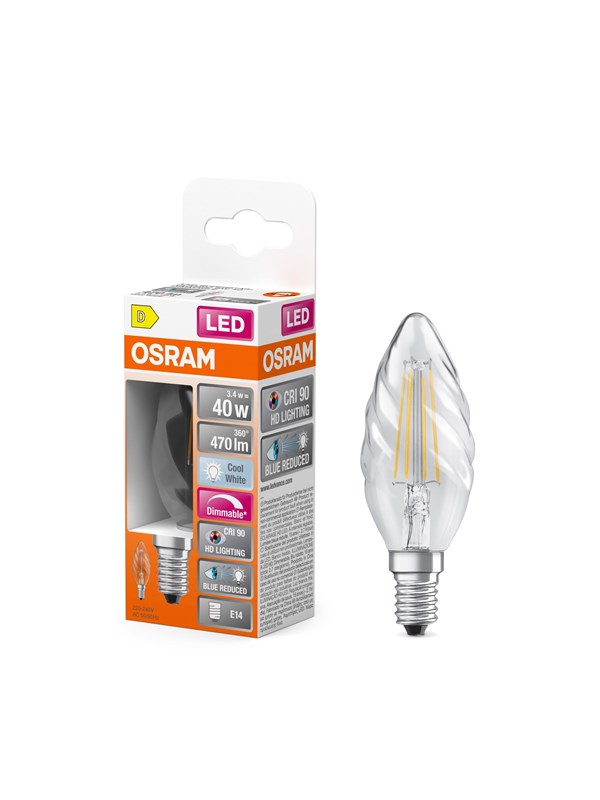 Osram LED-lamppu LED SUPERSTAR PLUS CLASSIC BW FILAMENT 40 3.4 W/4000 K E14