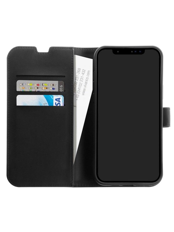 Vivanco Classic Lompakko iPhone 13 Pro Max Musta