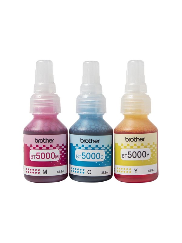 Brother BT5000CL Value Pack - 3-pack - yellow cyan magenta - original - ink refill