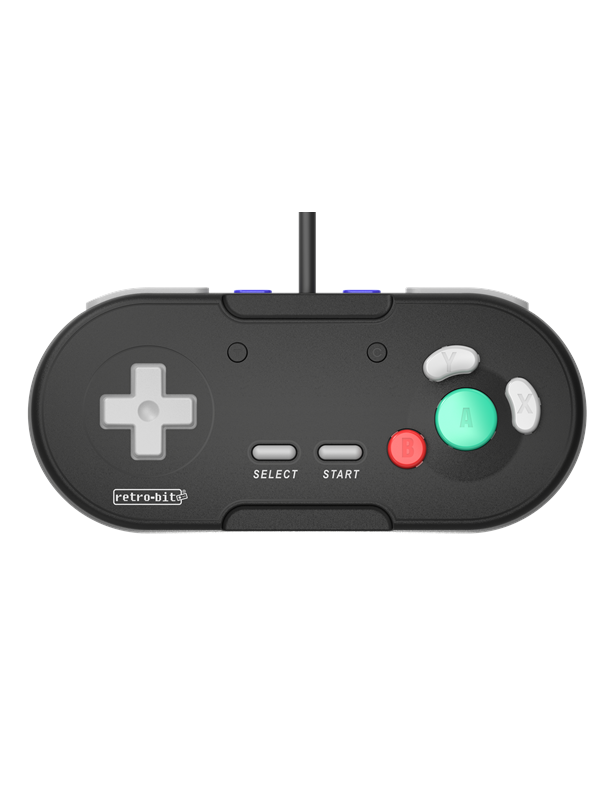 Retro-bit Retro-Bit Legacy GC Wired Pad Musta - Wired Controller - Nintendo GameCube