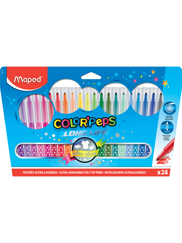 Maped Color"'Peps Long Life -huopakynät x24