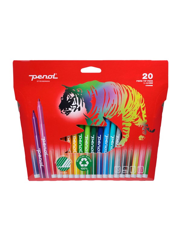 Penol Fibre Tip pens x20