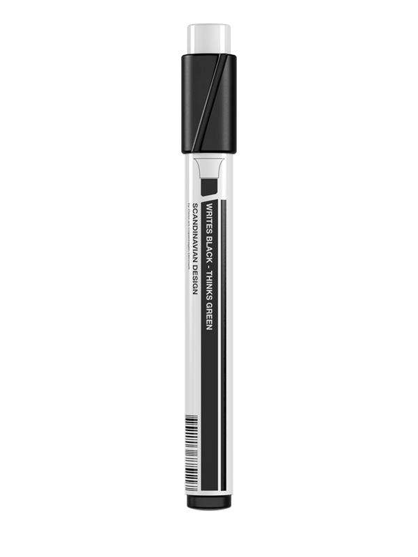 Penol marker Musta chisel point