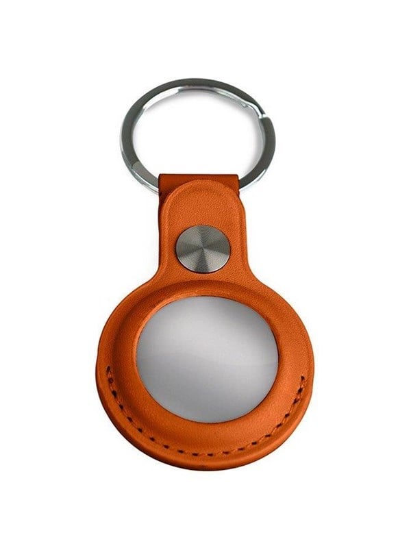 Light Solutions Airtag Key Ring - Leather - Ruskea