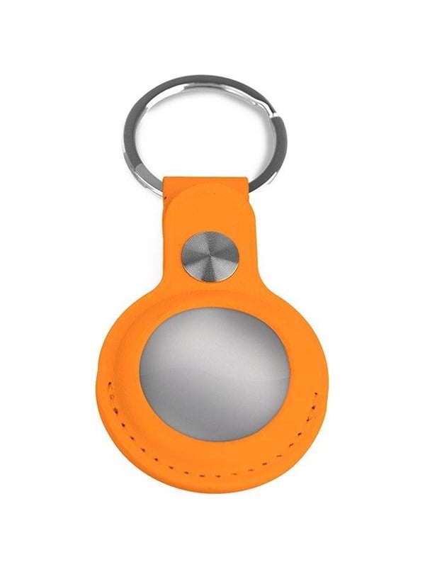 Light Solutions Airtag Key Ring - Leather - Orange