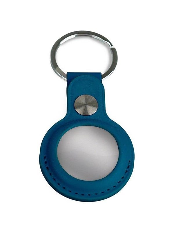 Light Solutions Airtag Key ring - Leather - Navy Sininen