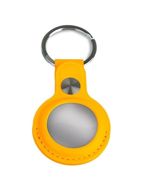 Light Solutions Airtag Key Ring - Leather - Yellow