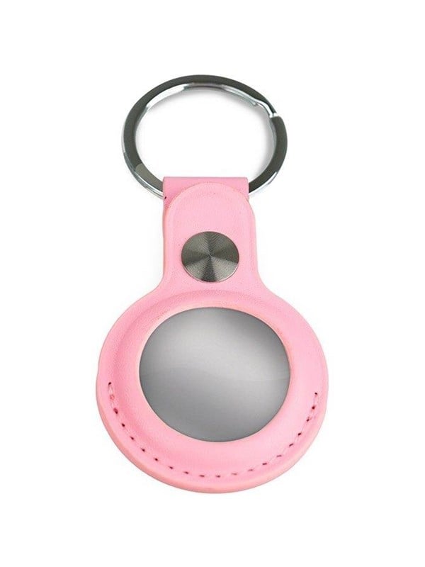 Light Solutions Airtag Key Ring - Leather - Pinkki