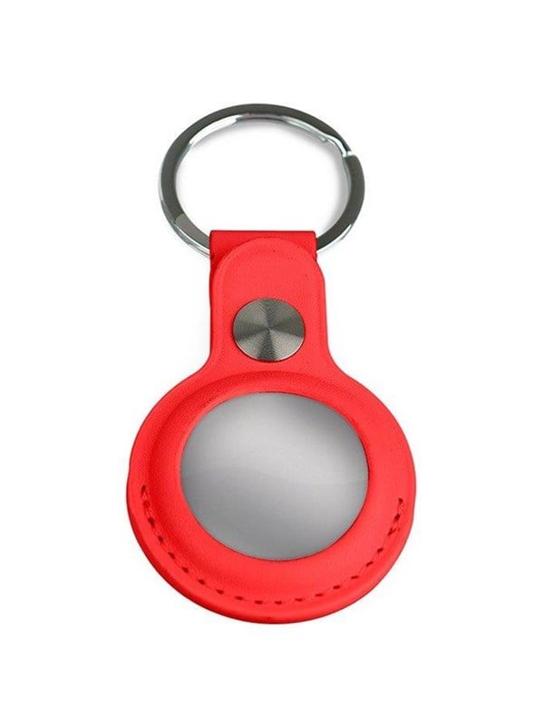 Light Solutions Airtag Key Ring - Leather - Punainen