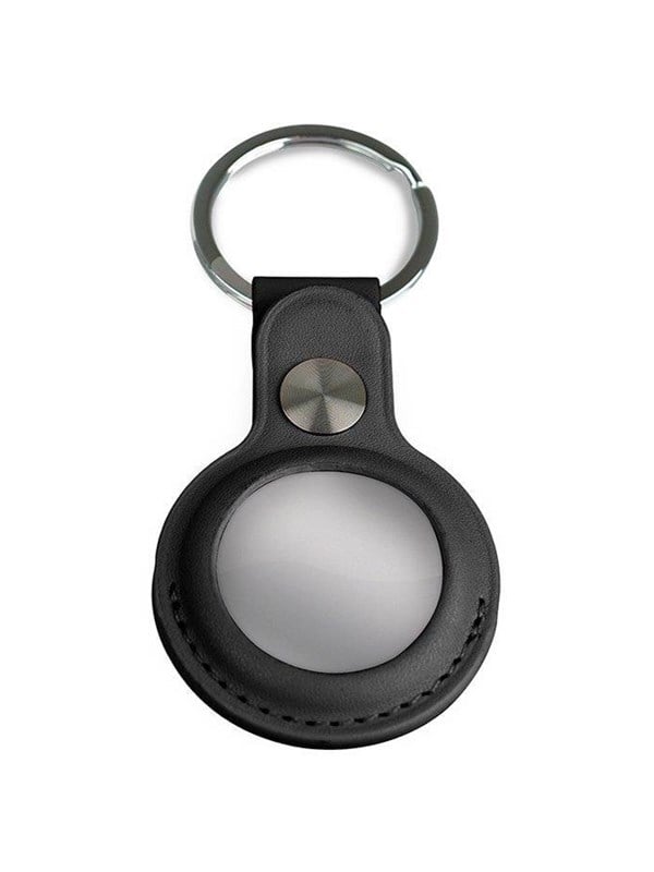 Light Solutions Airtag Key Ring - Leather - Black