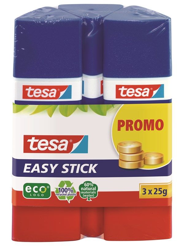 tesa Liimakeppi Easy Stick ecoLogo 3 x 25g