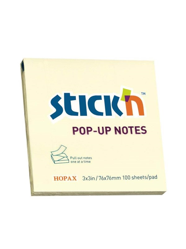 Stick'n Pop-Up - muistilaput - 76 x 76 mm - 100 arkkia