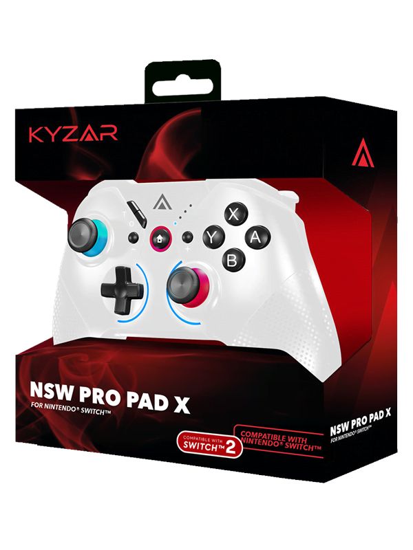 Kyzar Switch Pro - White - Wireless Controller - Nintendo Switch 2