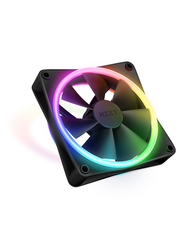 NZXT F120 RGB DUO - Musta - Kotelotuuletin - 120mm - Musta RGB LED valolla - 29 dBA