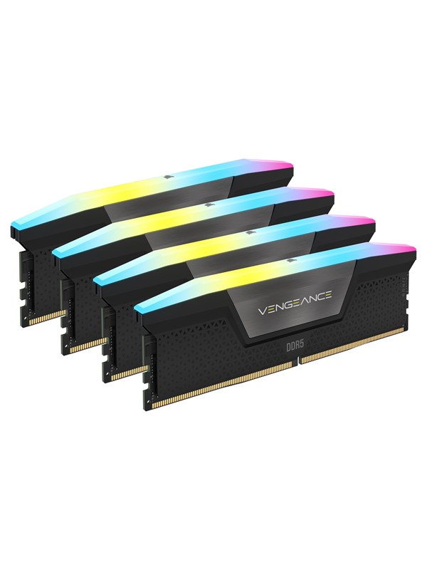 Corsair Vengeance RGB DDR5-6600 - 64GB - CL30 - Quad Channel (4 pcs) - Intel XMP - Musta RGB