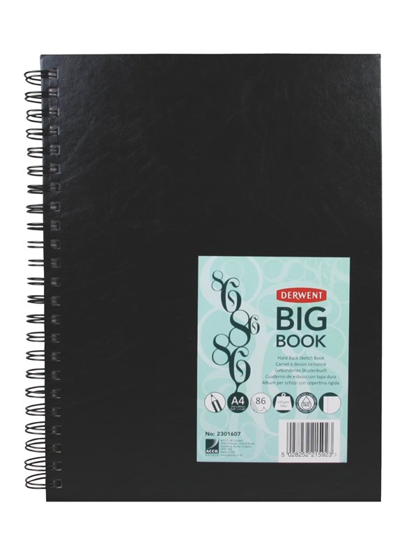 Derwent Luonnoskirja Big Book A4 kierresidonta