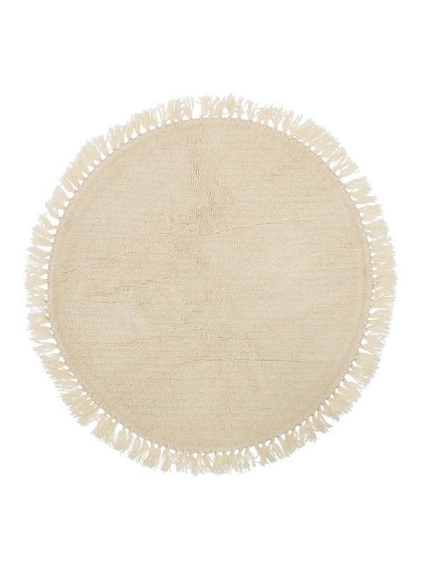 Bloomingville Lenea-villamatto - halkaisija 110 cm