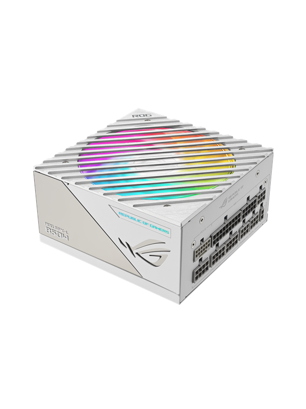 ASUS ROG Loki SFX-L 850 White Virtalähde - 850 Watt - 120 mm - ATX 3.0 - 80 Plus Platina sertifioitu