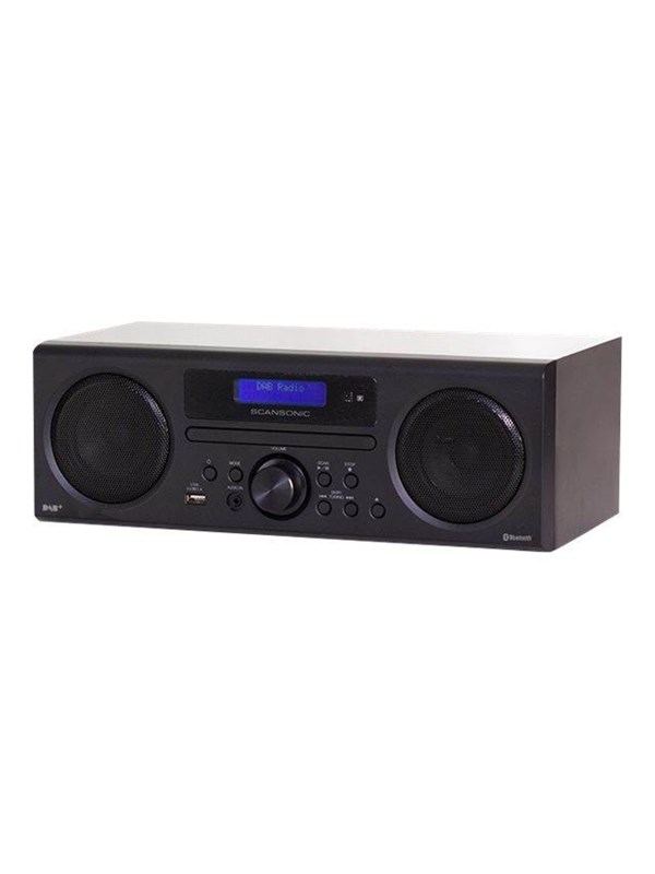 Scansonic DA310 DAB+ m. CD &Bluetooth - DAB/DAB+/FM - Black