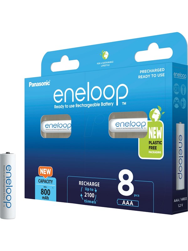 Panasonic eneloop BK-4MCDE/8BE -akku - 8 x AAA - NiMH