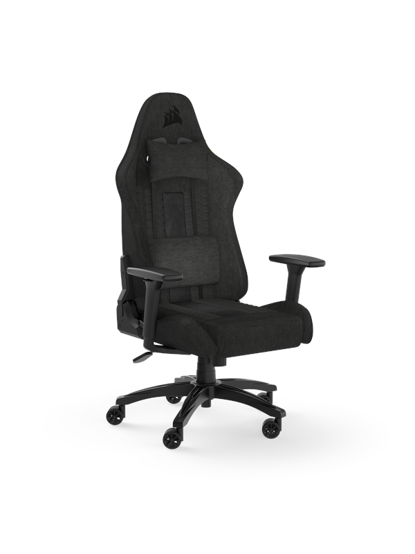 Corsair TC100 Relaxed Fabric Pelituoli - Musta - Kangas - Jopa 120 kg