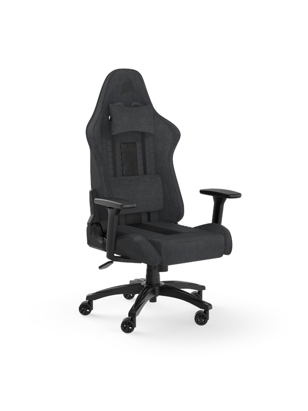 Corsair TC100 Relaxed Fabric Pelituoli - Harmaa - Kangas - Jopa 120 kg