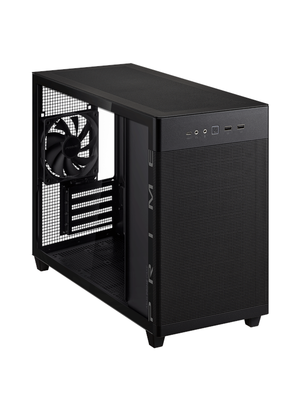 ASUS Prime AP201 Tempered Glass - Musta - Kotelot - Minitower - Musta