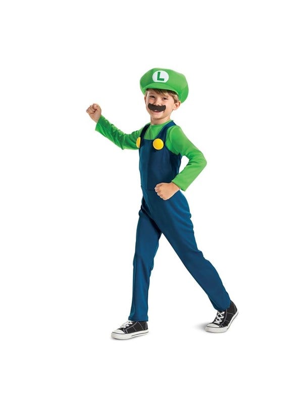 Jakks Naamio - Super Mario puku - Luigi (116 cm)