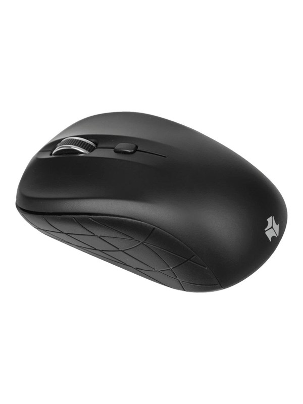 iBOX Rosella PRO - mouse - 2.4 GHz - Musta - Hiiri - Optinen - 3 painiketta - Musta