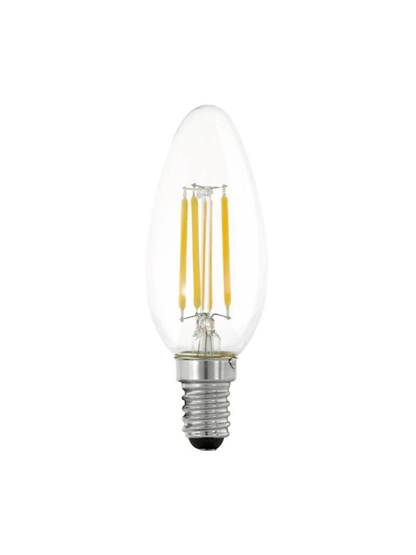 EGLO LED-lamppu C35 Candle 4.5W/827 470 lumen clear 3-step dimmable E14