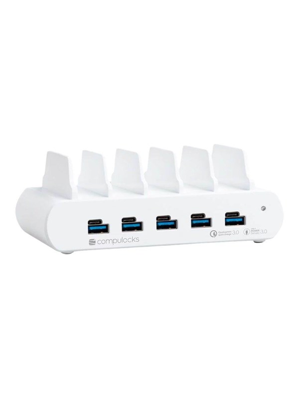 Compulocks charging station - 5 x 4 pin USB Tyyppi A 5 x USB-C - 150 Watt
