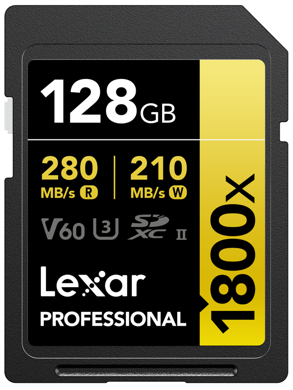 Lexar Professional Gold 1800x SD - 280MB/s - 128GB