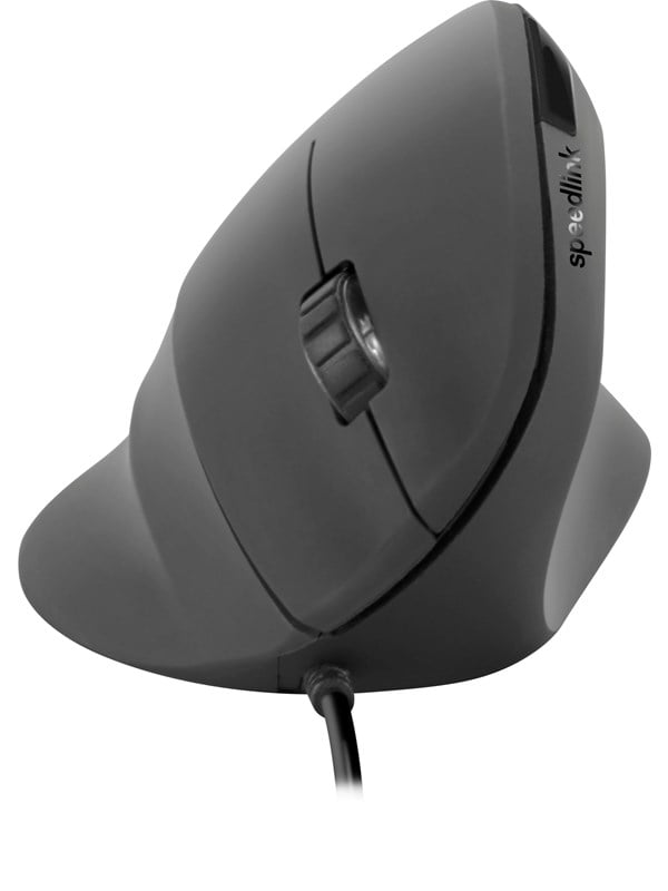 Speed-Link Piavo Ergonominen Pystysuuntainen USB-hiiri - Ergonominen hiiri - 5 painiketta - Musta