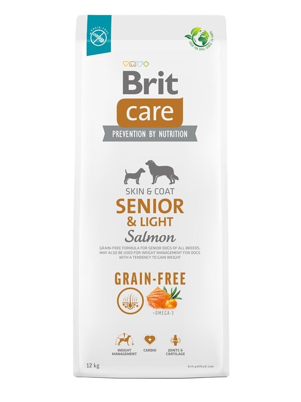 Brit Senior&Light Salmon - dry dog food - 12 kg