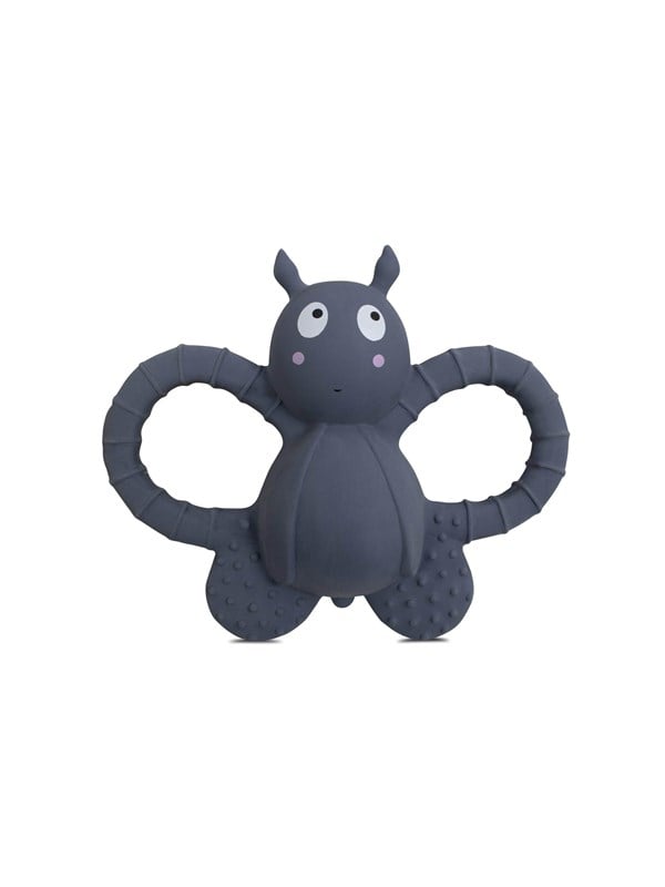 Filibabba Teether - Felix the fly natural rubber - muddly Sininen