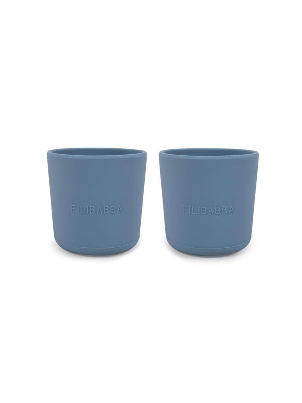 Filibabba Silicone cup 2-pack - Powder Sininen