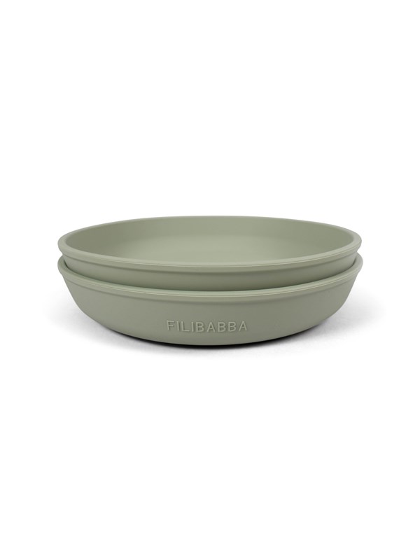 Filibabba Silicone plate 2-pack Vihreä
