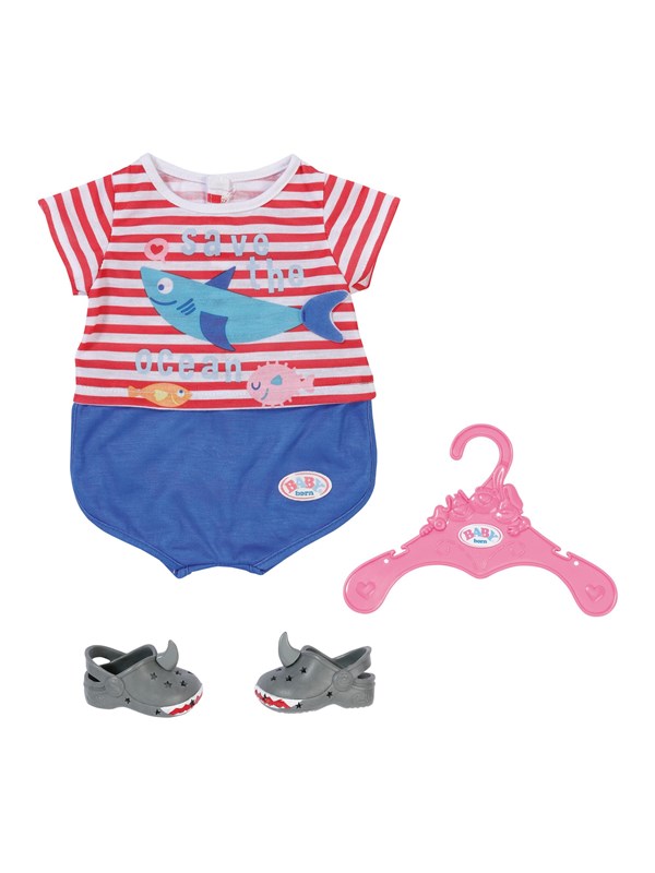 Baby Born Bath Pyjamas wShoes Sininen 43cm
