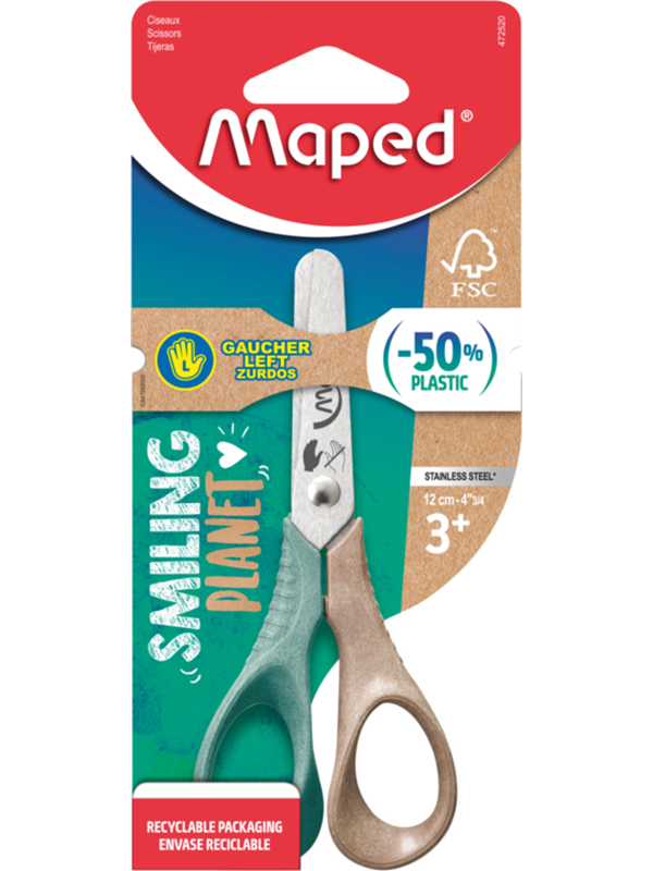 Maped Smiling Planet Scissor 12 cm. Left hand