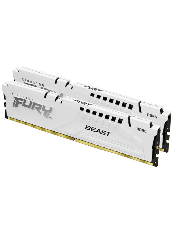 Kingston FURY Beast DDR5-6000 - 64GB - CL36 - Dual Channel (2 pcs) - AMD EXPO - Valkoinen