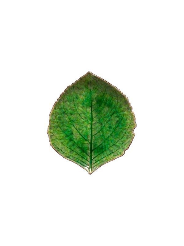 Costa Nova Asiet hortensian lehti Riviera 17 x 15 cm Vihreä/Musta Keramiikka